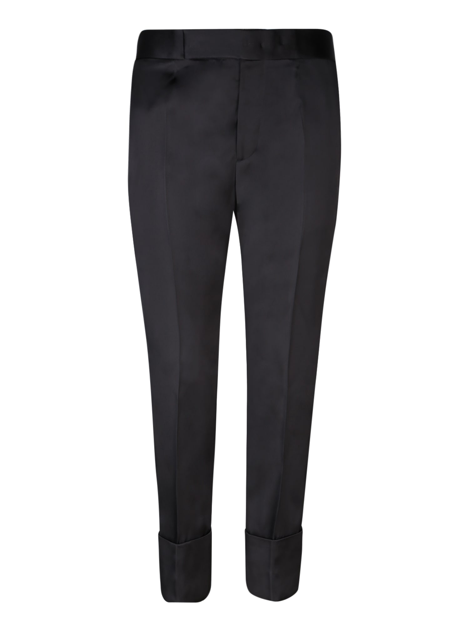 Sapio Double Satin Black Trousers