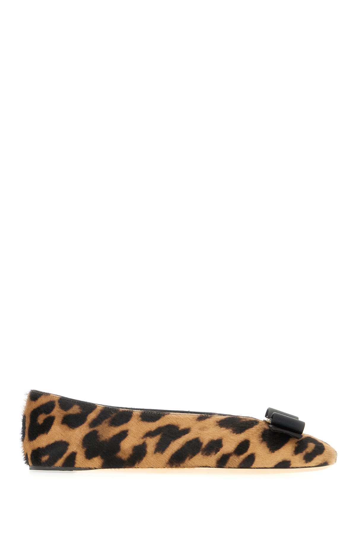 Ferragamo Printed Calf Hair Vanna P Ballerinas