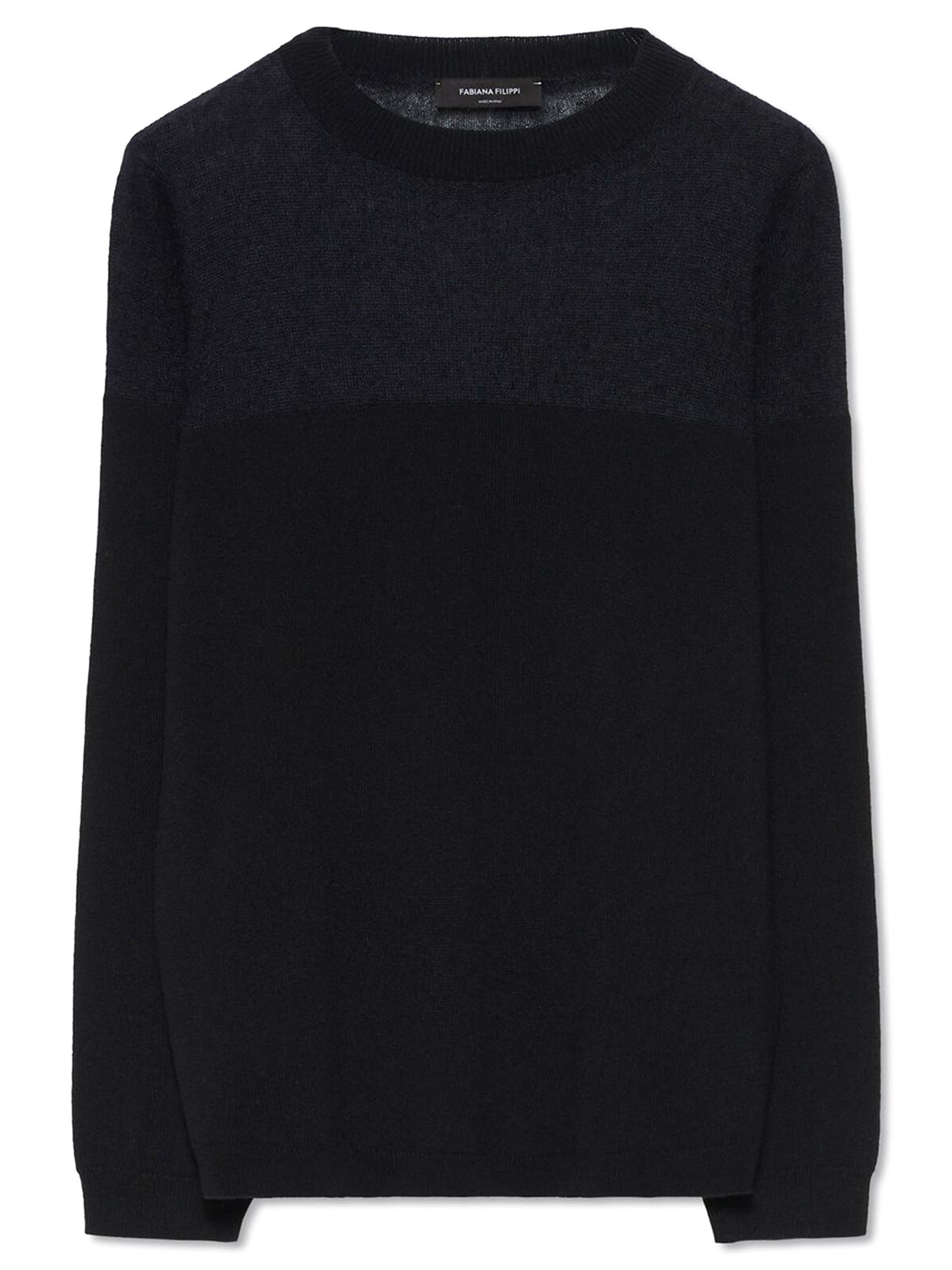 Fabiana Filippi Black Wool Jumper