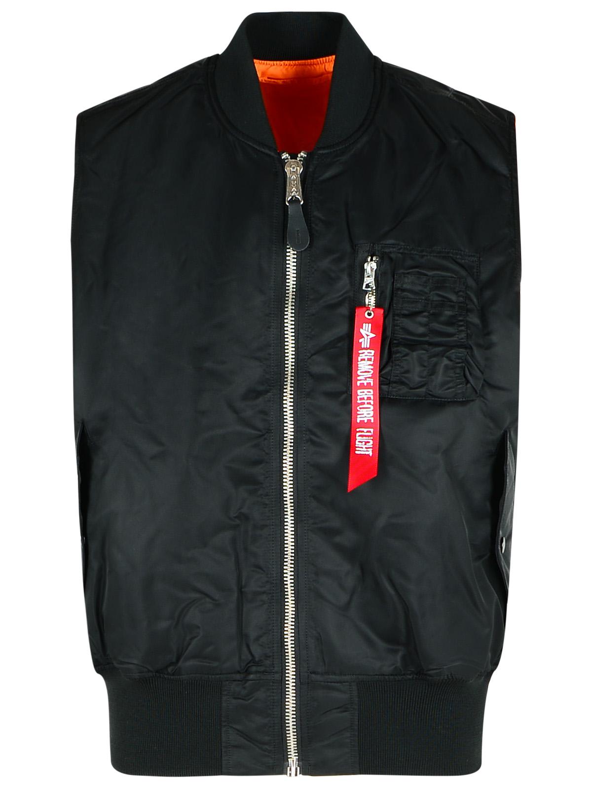 Alpha Industries Black Nylon Vest