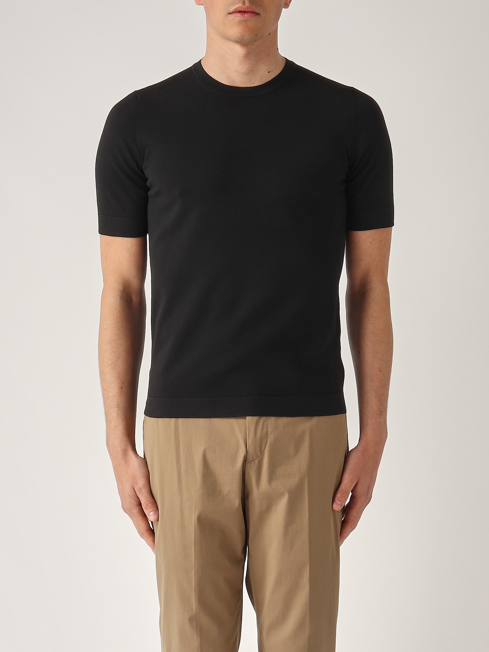 Gran Sasso T-shirt M/c Retta In Filo Cotone Organico T-shirt