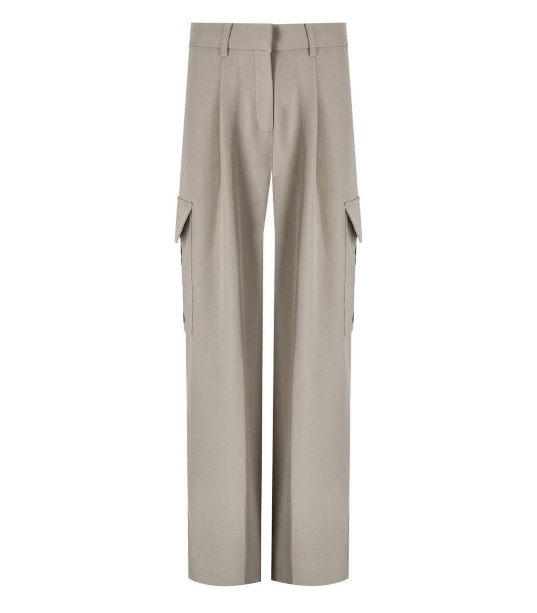 Stine Goya Olani Beige Wide Leg Pants