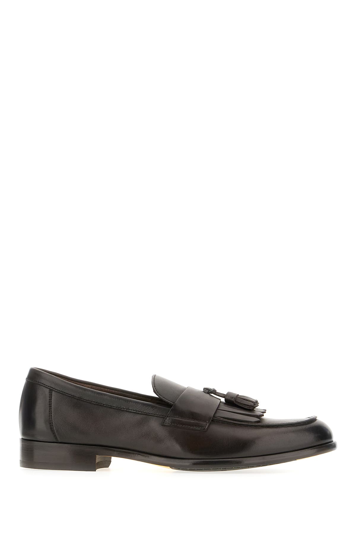 Doucal's Dark Brown Leather Loafers