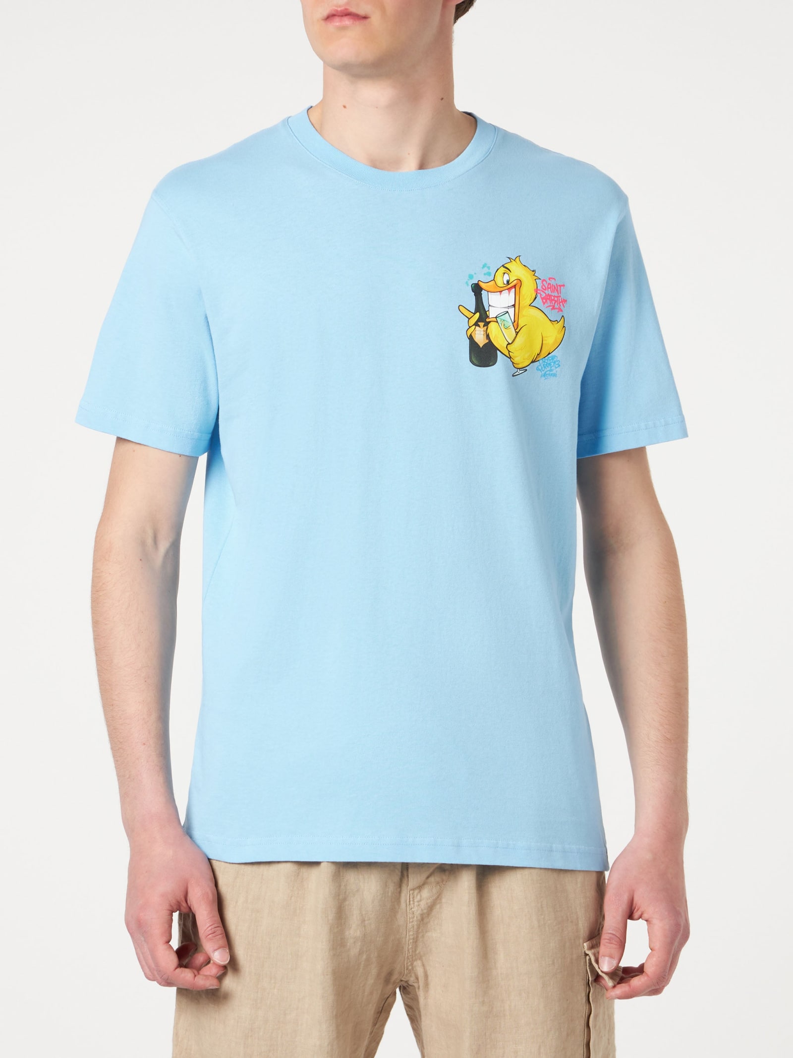 MC2 Saint Barth Man T-shirt With Ducky Print Crypto Puppets Special Edition