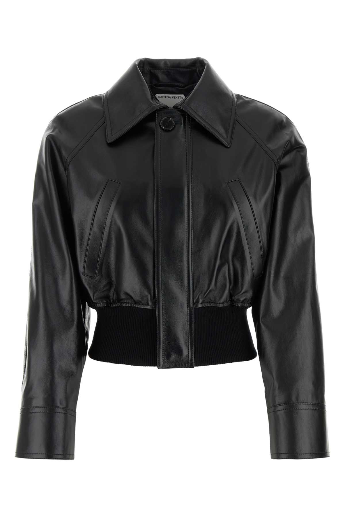 Bottega Veneta Black Nappa Leather Jacket