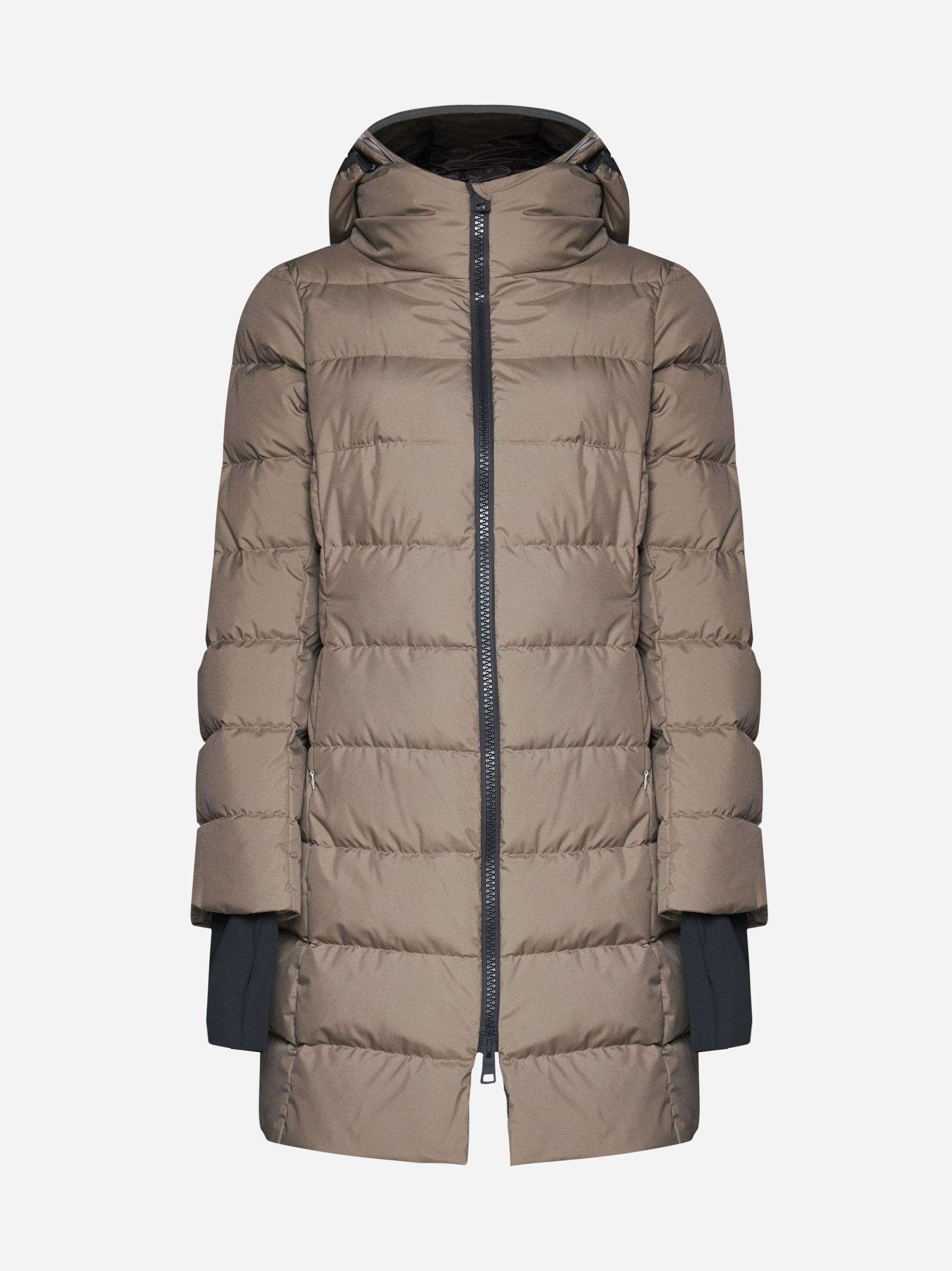 Herno Hooded Quilted Nylon Down Parka Jacket