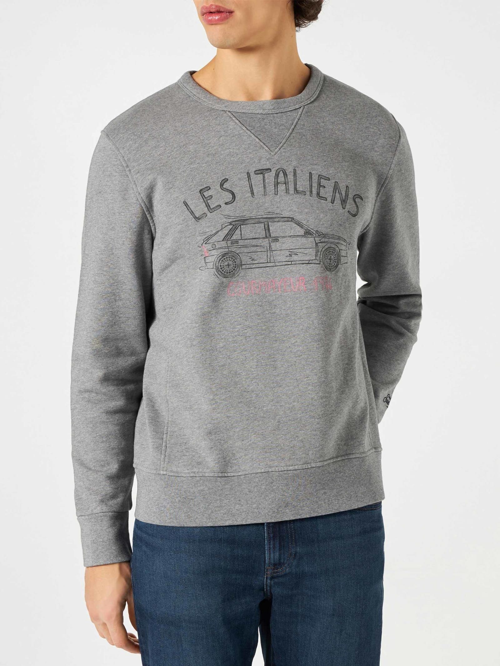 MC2 Saint Barth Cotton Sweatshirt With Les Italiens Print