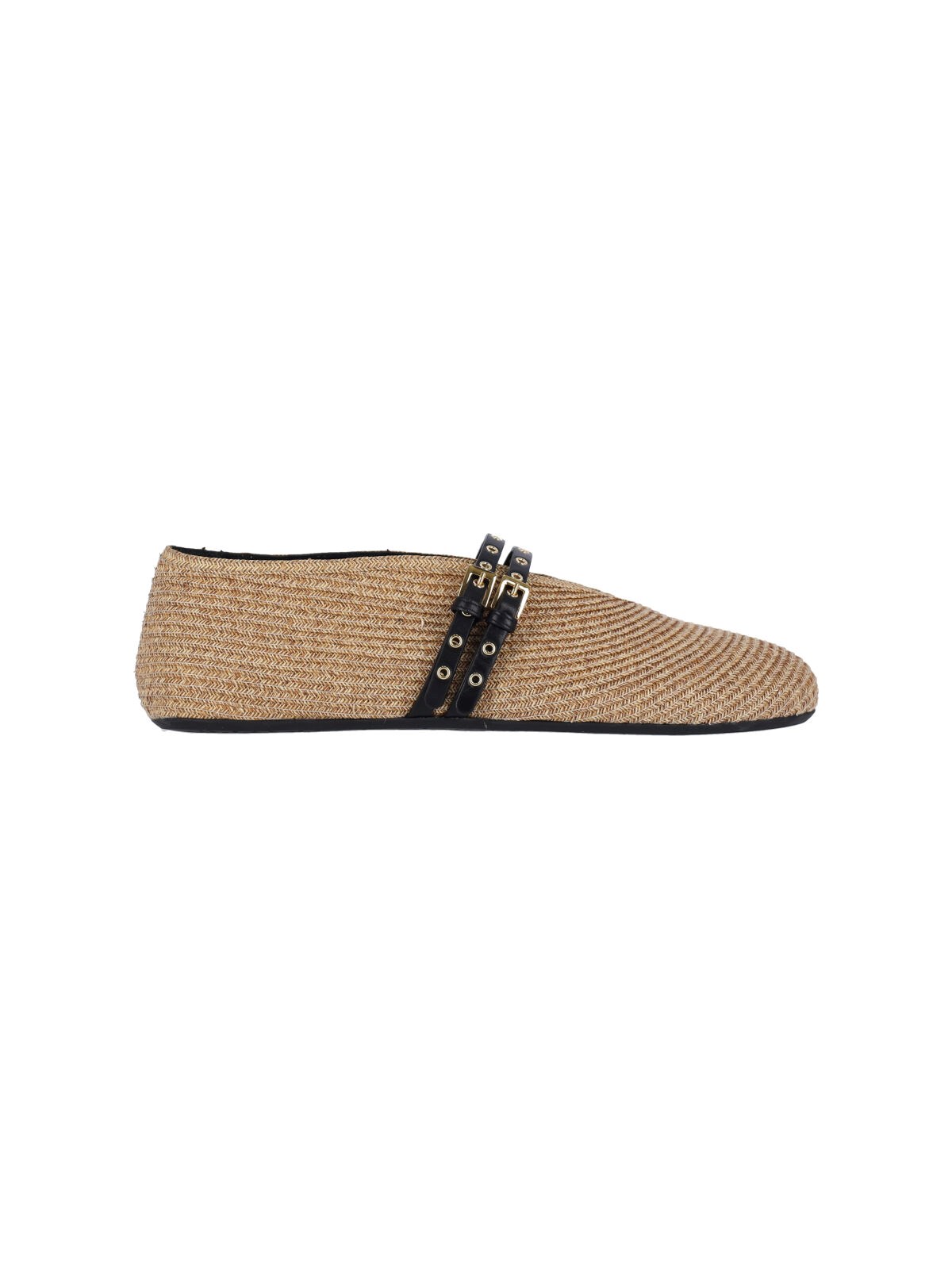 Alaïa Straw Ballet Flats "Flat"