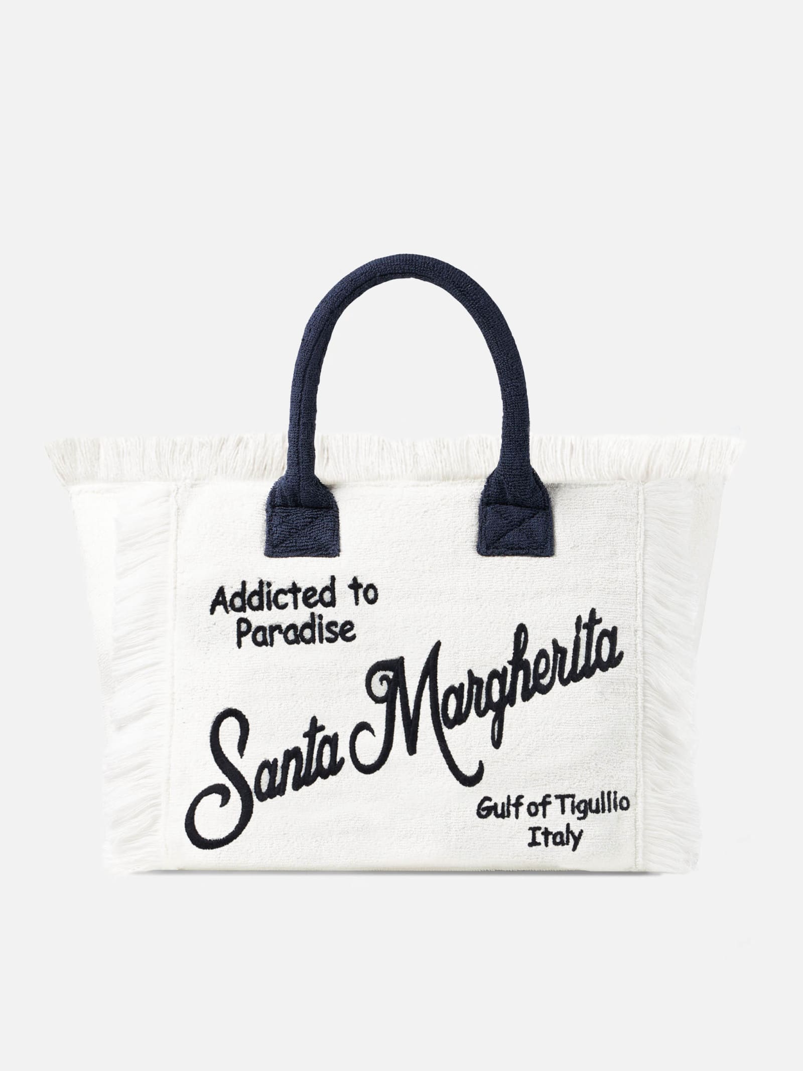 MC2 Saint Barth Vanity Terry Shoulder Bag With Santa Margherita Embroidery