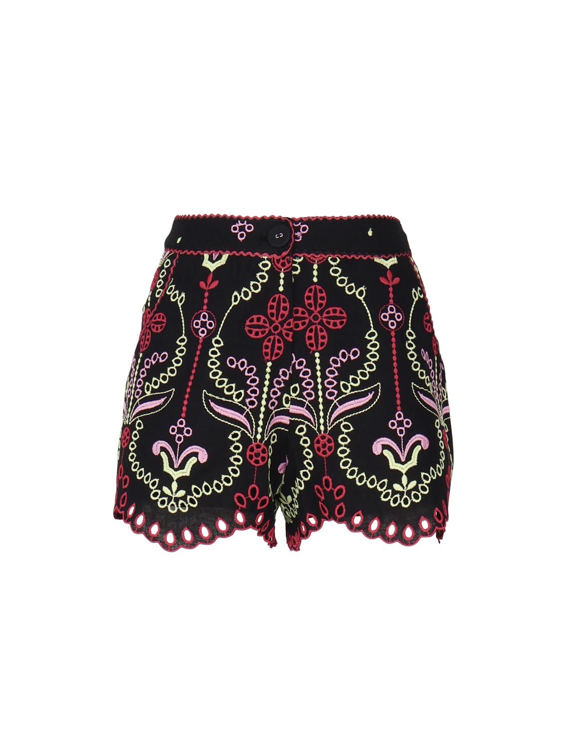 Charo Ruiz Kira Shorts In Cotton And Linen Blend