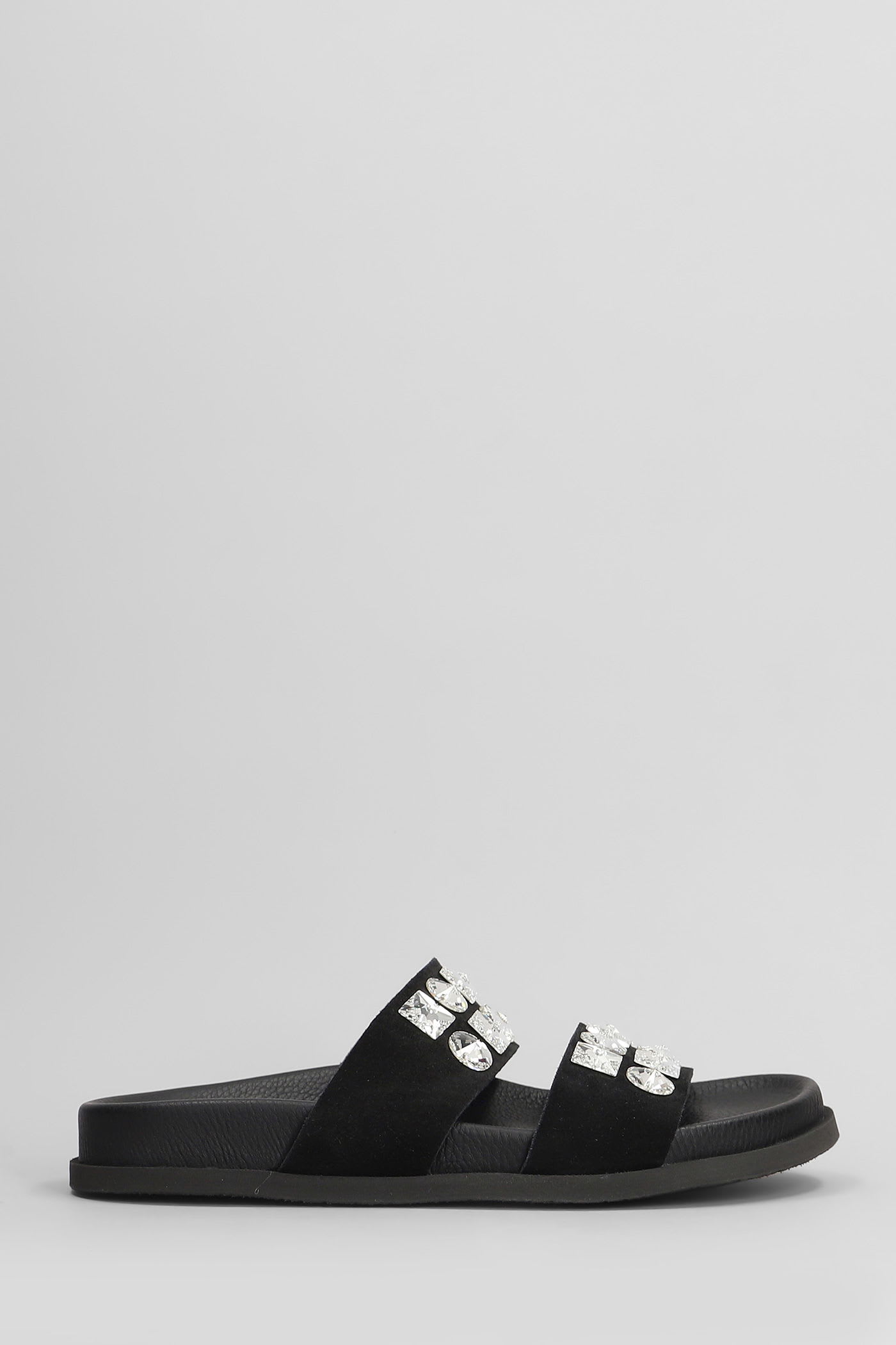 Pedro Garcia Dilys Flats In Black Suede