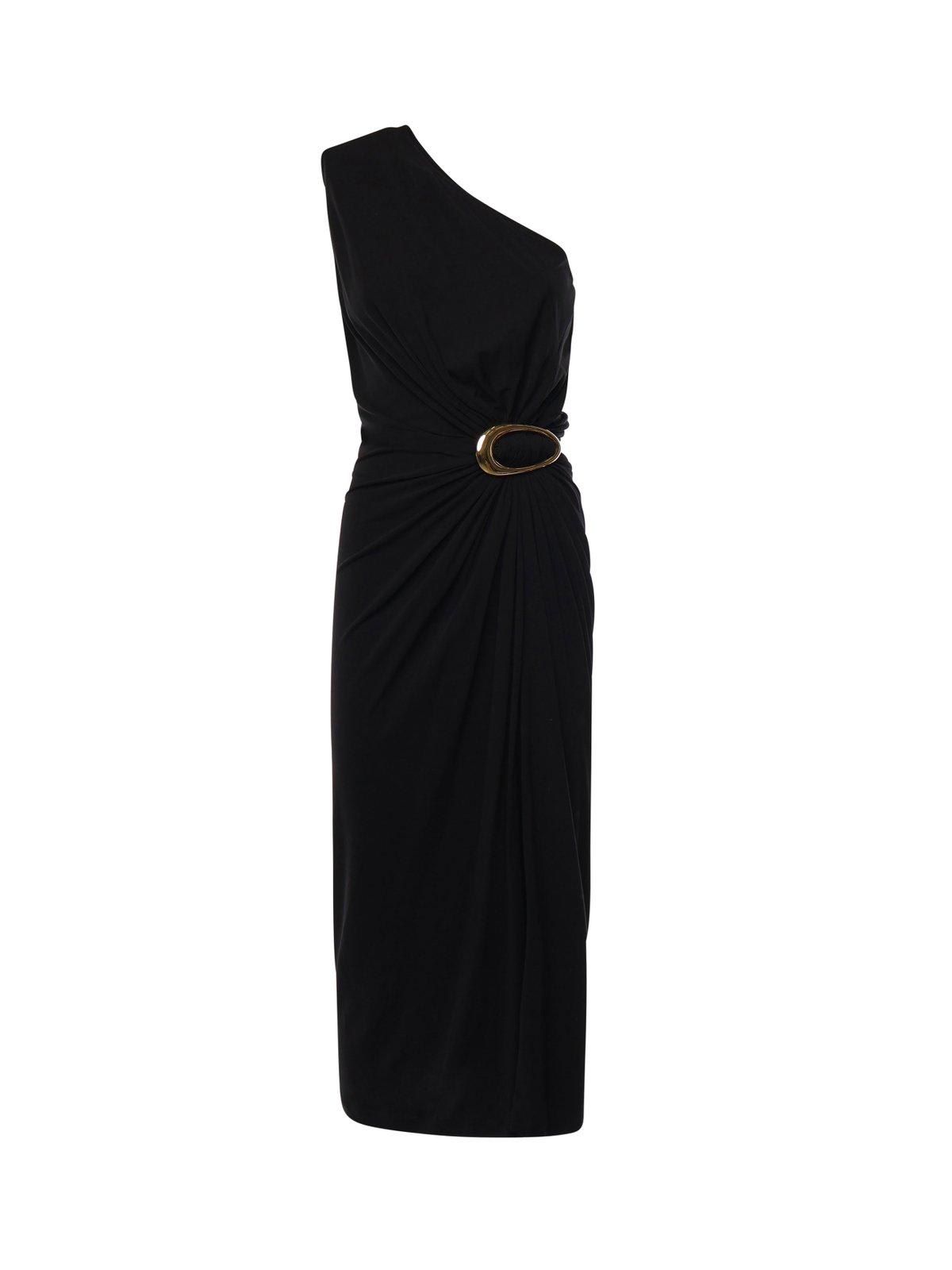 Bottega Veneta Buckle Detailed Sleeveless Midi Dress