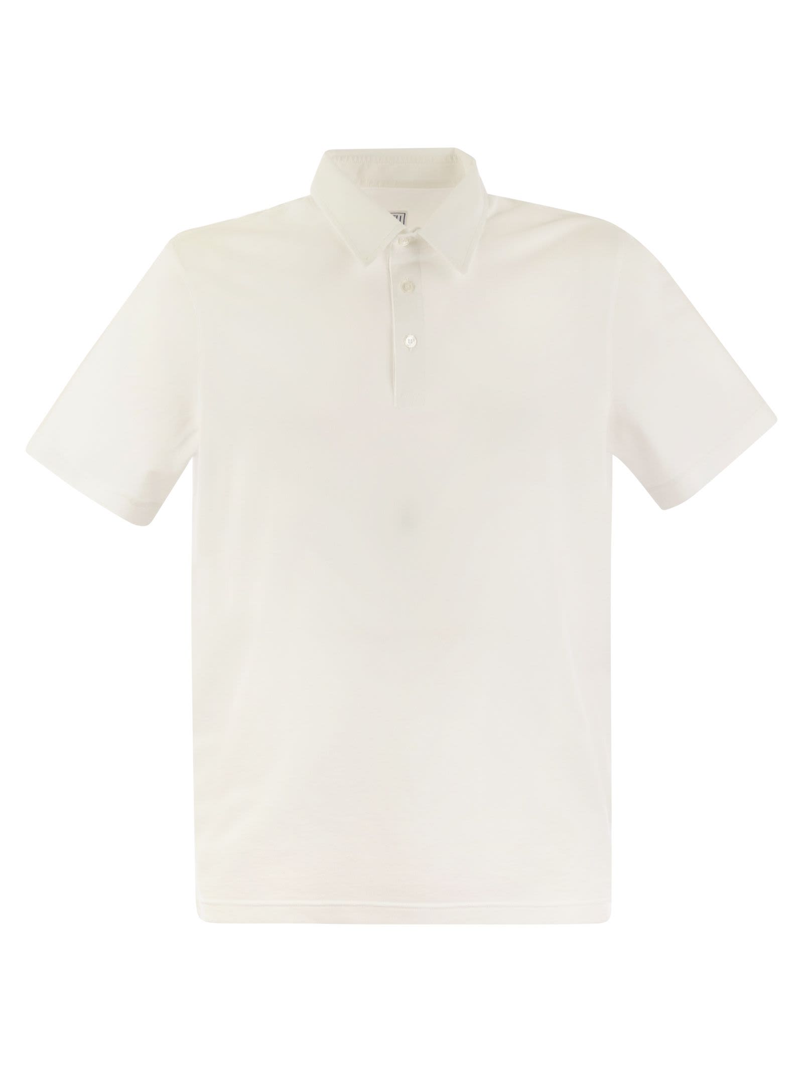 Fedeli Short-sleeved Cotton Polo Shirt