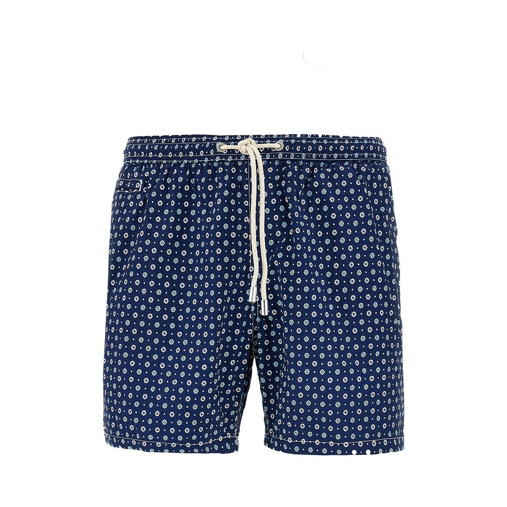 SAINT BARTH Flower Tie GG printed swimshorts Man