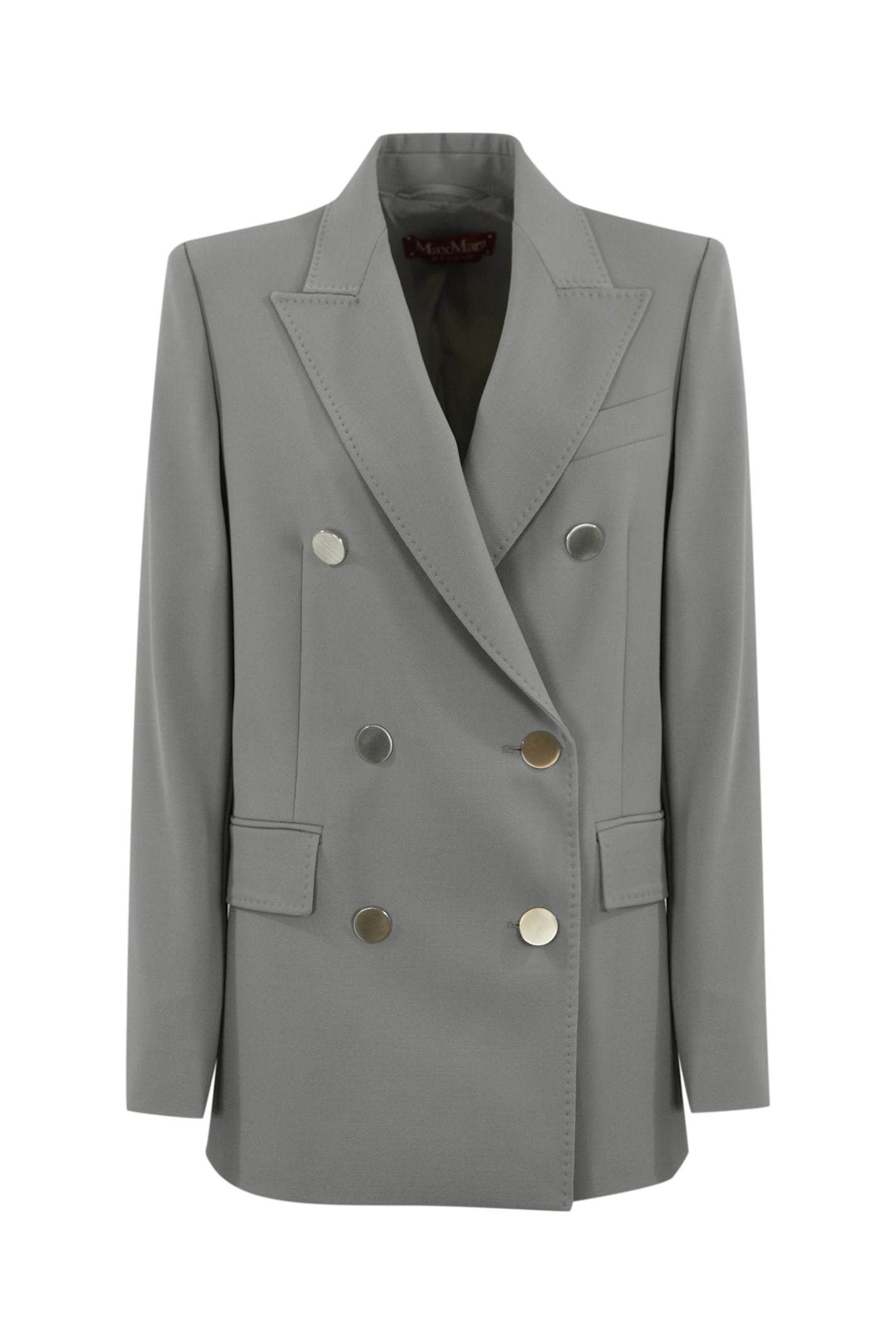 Max Mara Studio Edicola 羊毛绉缎西装外套
