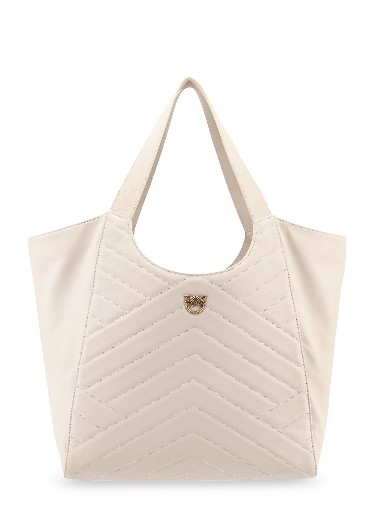 Pinko Quilted Leather Shoulder Bag