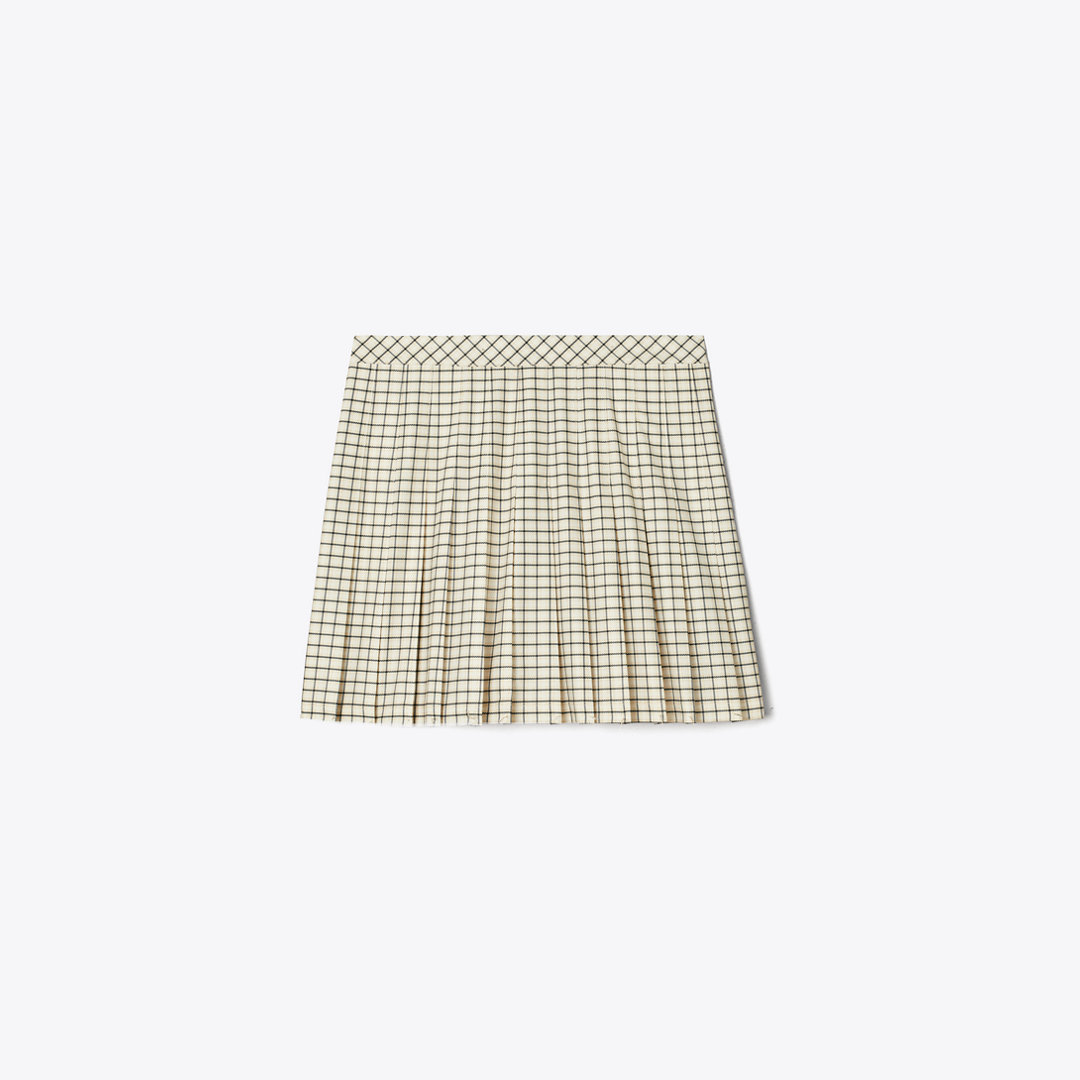 Tory Burch Pleated Printed Tennis Skirt