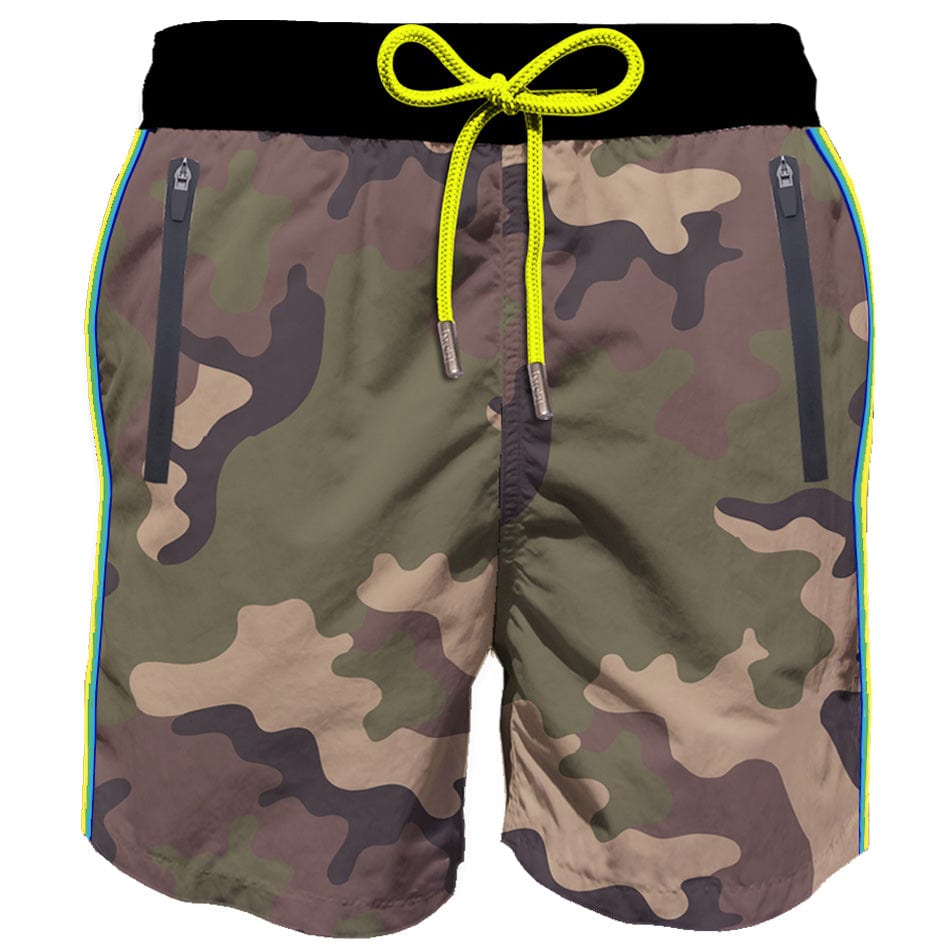 MC2 Saint Barth Light Fabric Man Swim Shorts With Zipped Pockets
