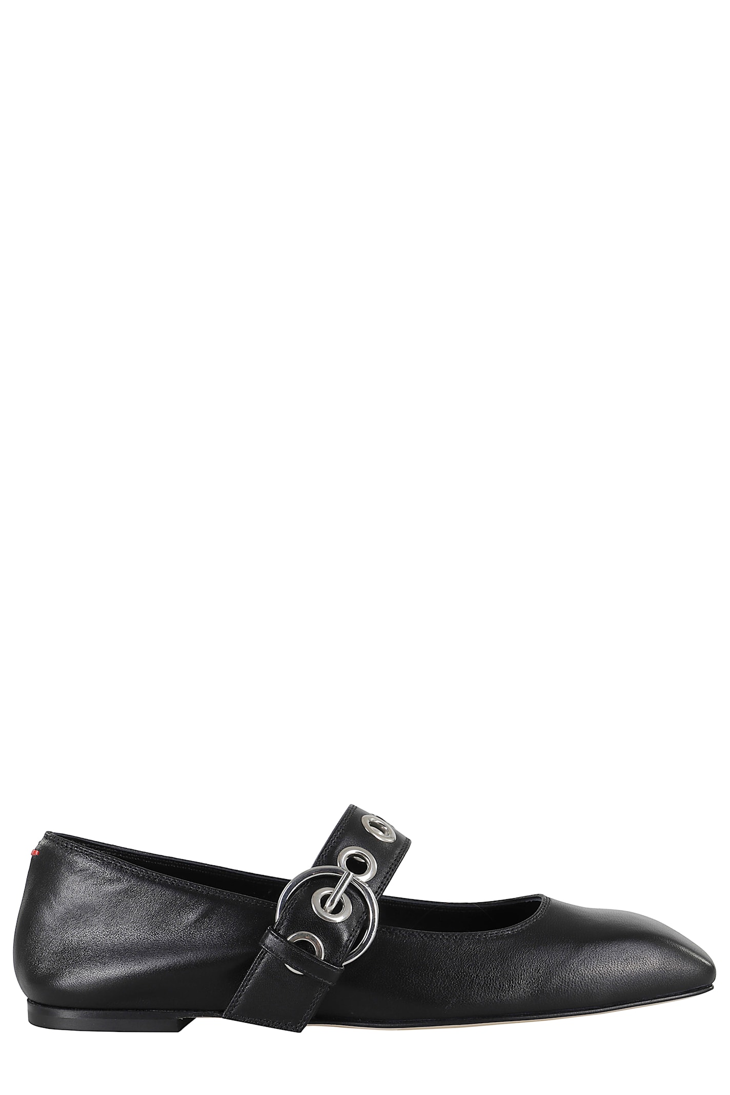 aeyde Uma Eyelet Nappa Leather Black