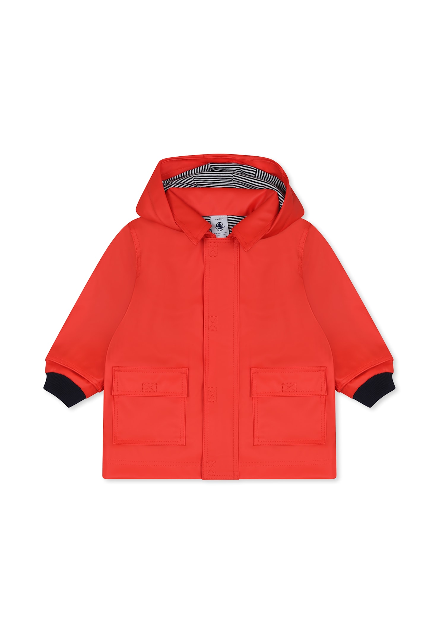Petit Bateau Red Raincoat For Babykids