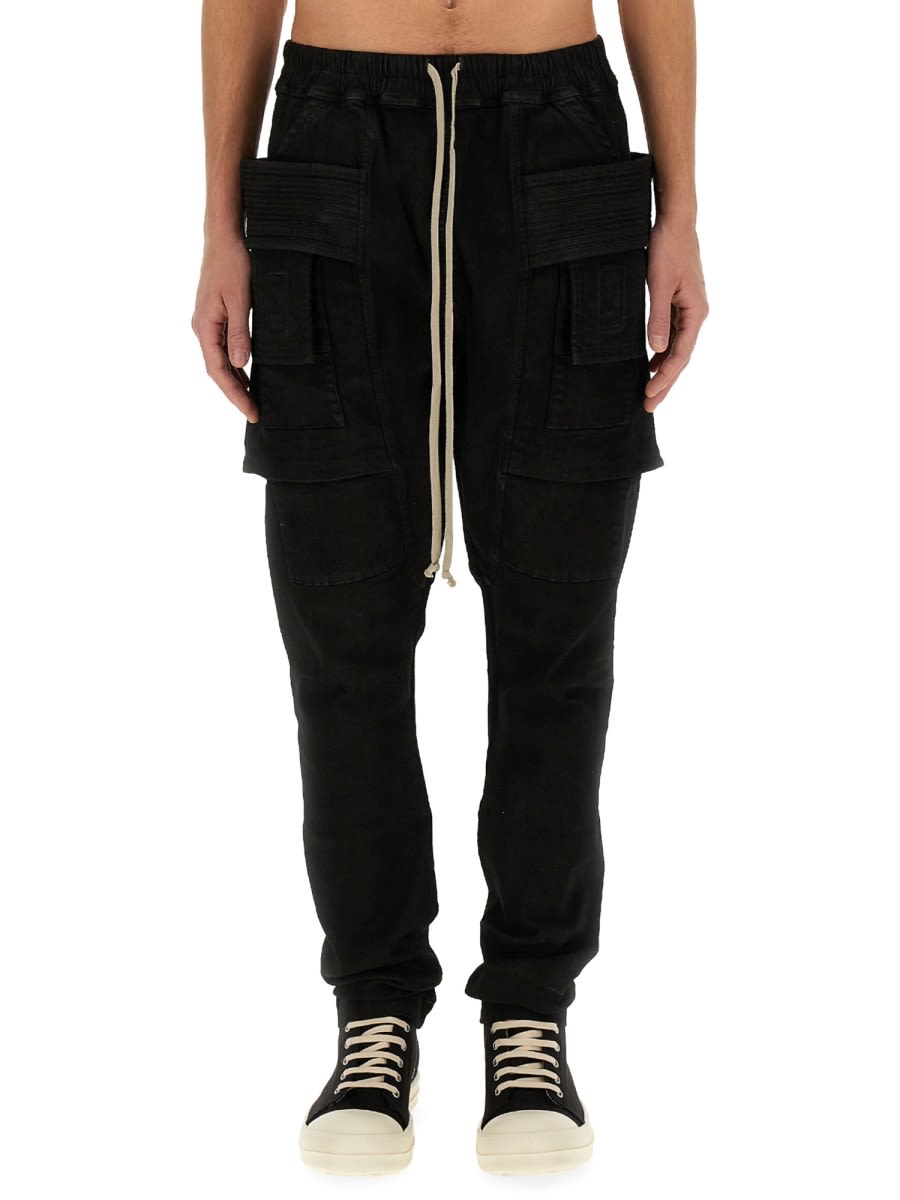 DRKSHDW Elastic Drawstring Waist Cargo Pants