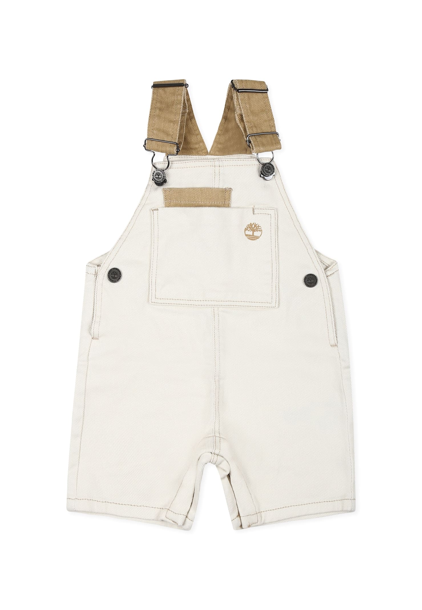 Timberland Ivory Dungarees For Baby Boy With Tree