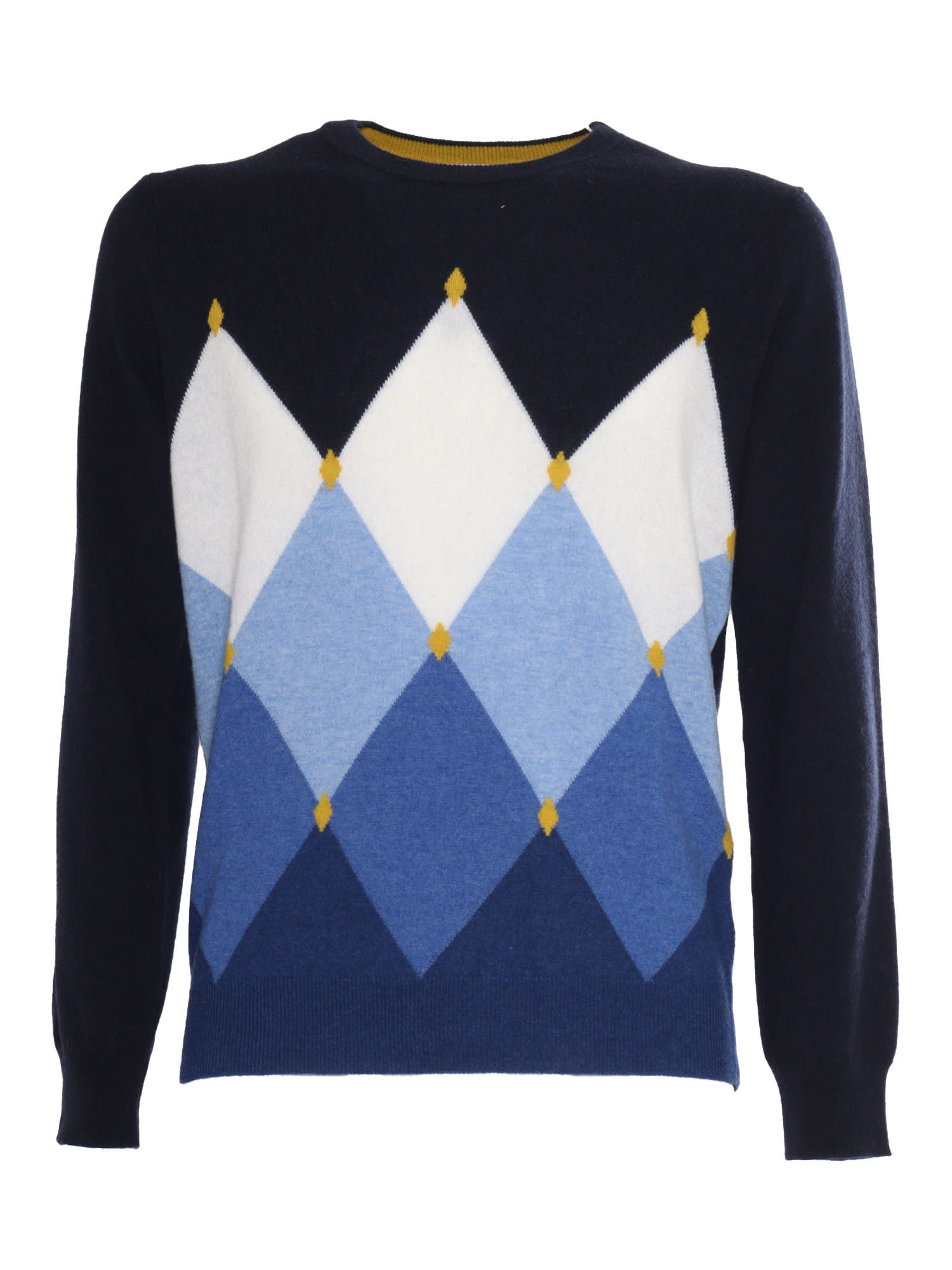 Kangra Diamond Pattern Crewneck Sweater