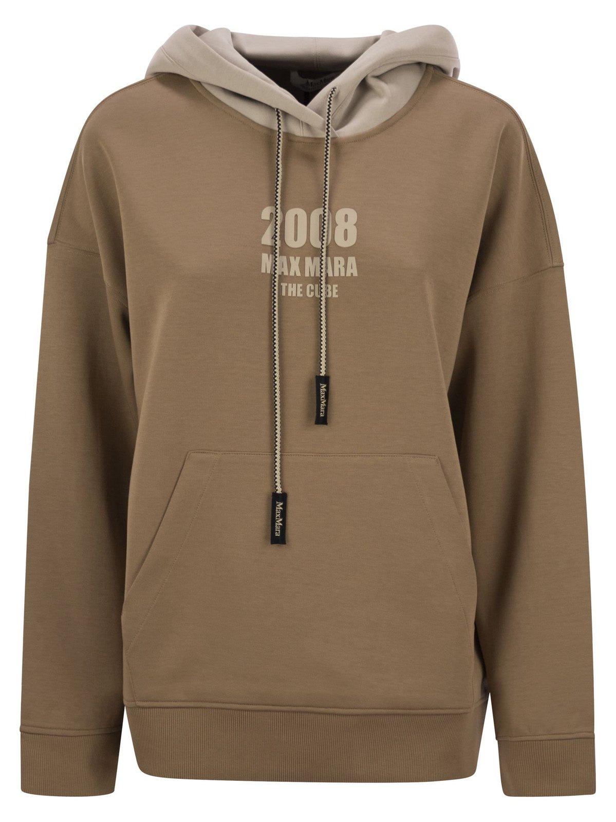 'S Max Mara Agata Logo Embroidered Drawstring Hoodie