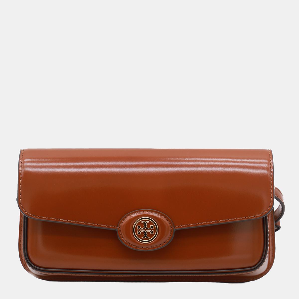 Tory Burch 棕色皮革单肩包