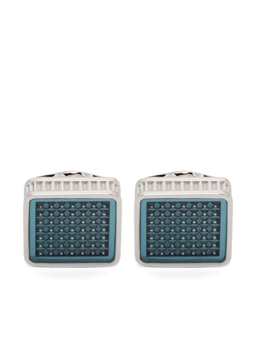 Tateossian Cufflinks Squared Palladium Polished Accessories