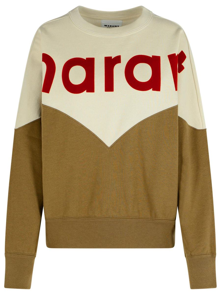 Isabel Marant Étoile '卡其色Houston' 深棉混纺卫衣