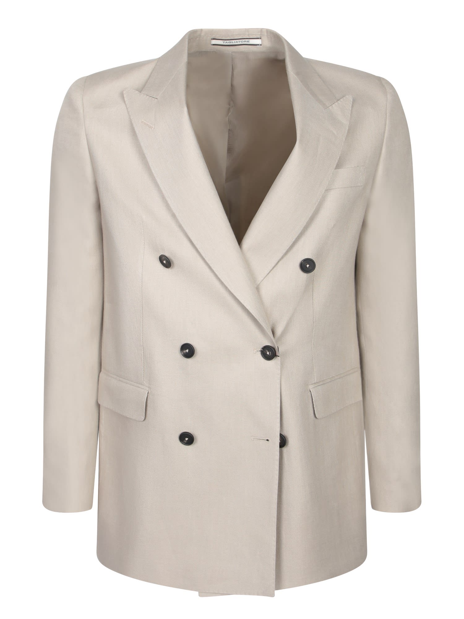 Tagliatore Jasmine Linen Jacket In Beige