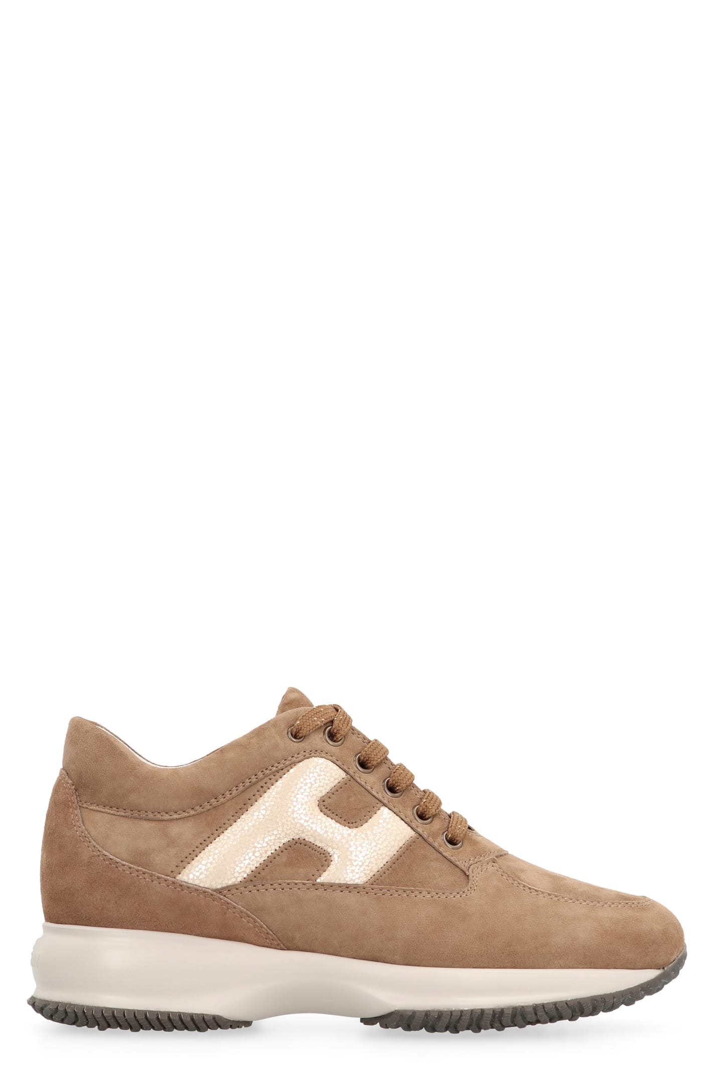 Hogan Interactive Round Toe Lace-up Sneakers