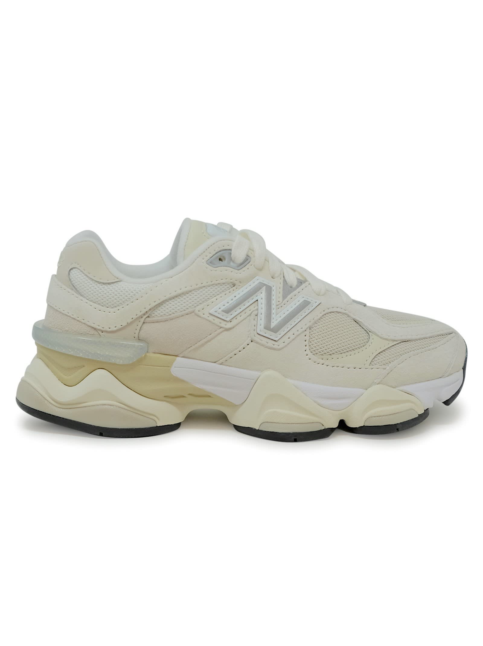 New Balance Off White Leather/fabric Sneaker
