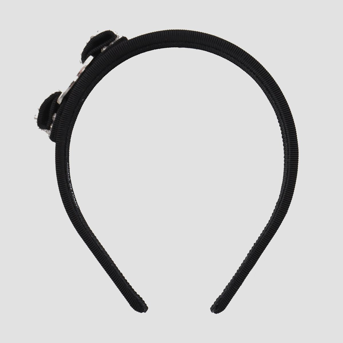 Salvatore Ferragamo Black Cotton Hair Accessories