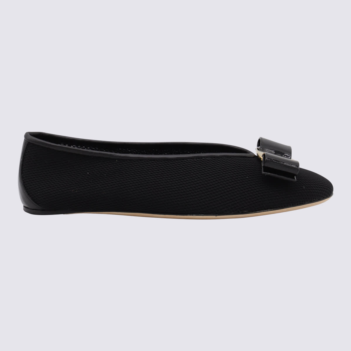 Ferragamo Black Vanna Flats
