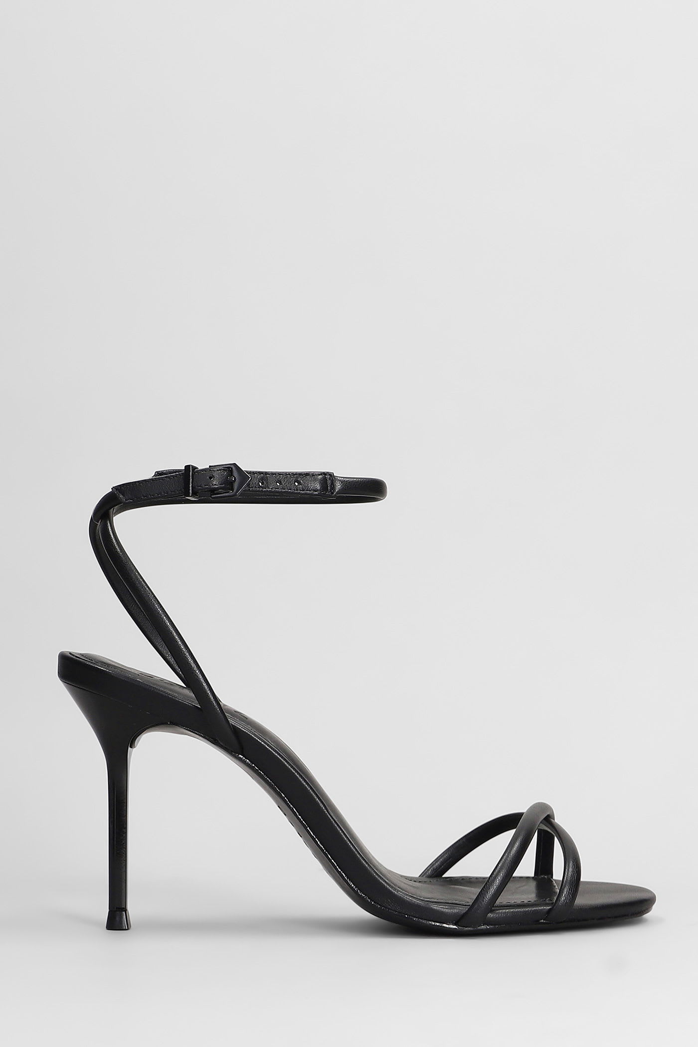 Schutz Sandals In Black Leather