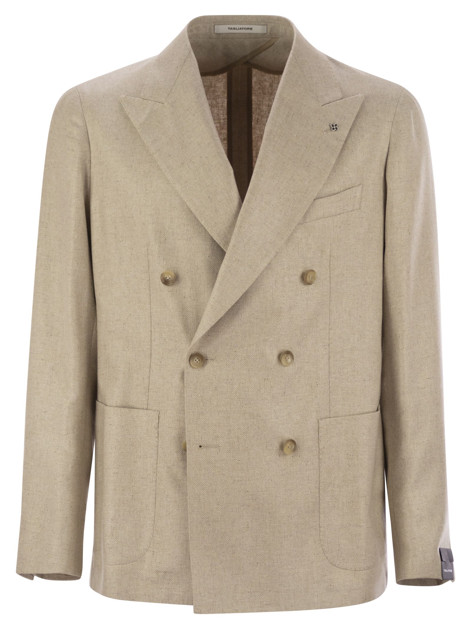 Tagliatore Double-breasted Silk Jacket
