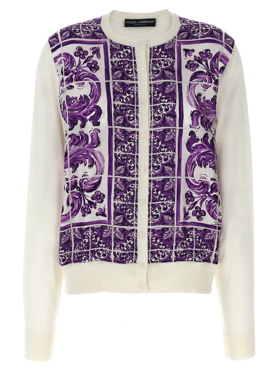 Dolce & Gabbana 'Maiolica' Print Cardigan