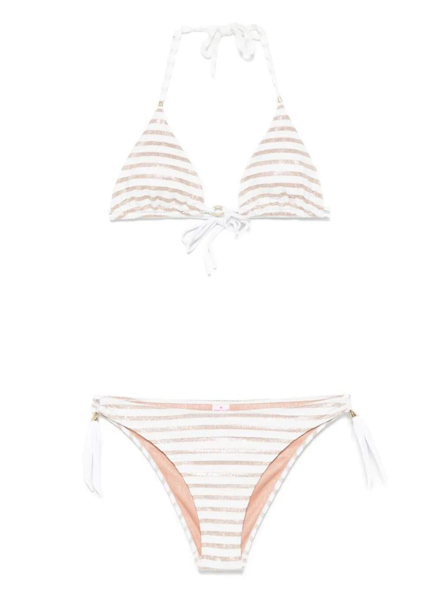 Pin Up Stars Marina Gold Triangle Bikini Clothing