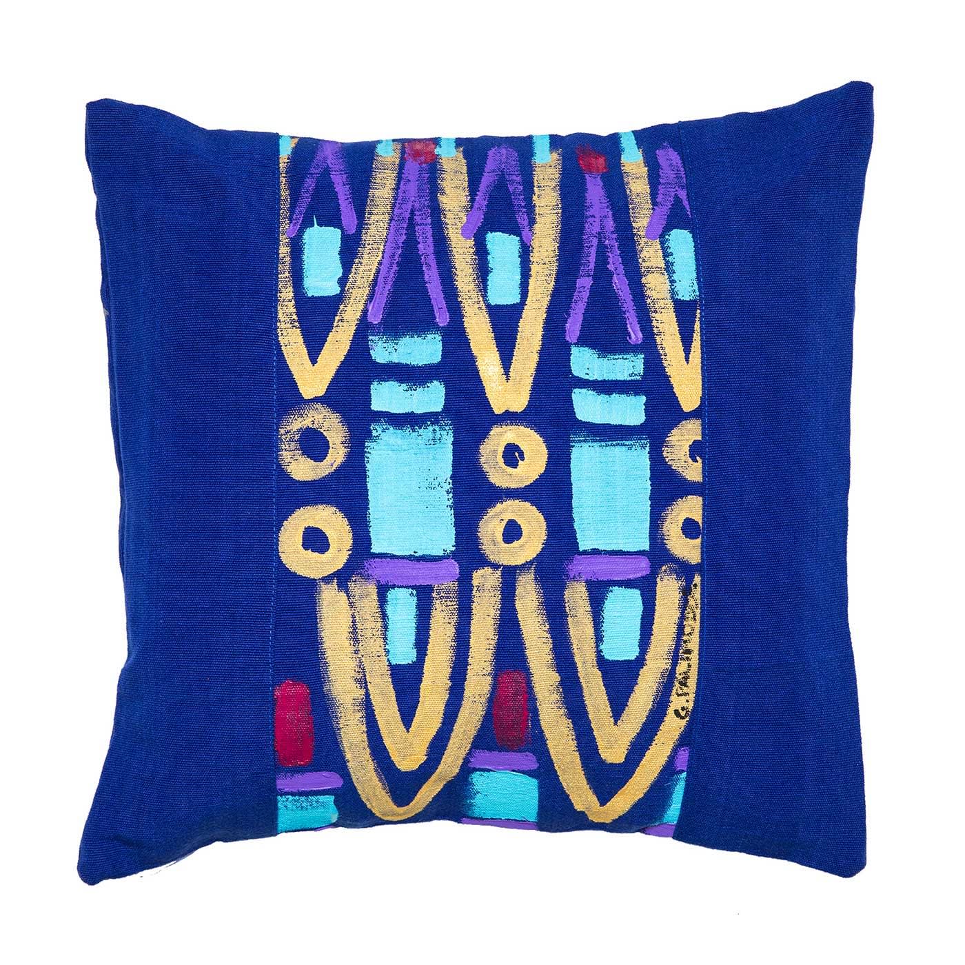 Le Botteghe su Gologone Hand Painted Cushions 100x100 Cm