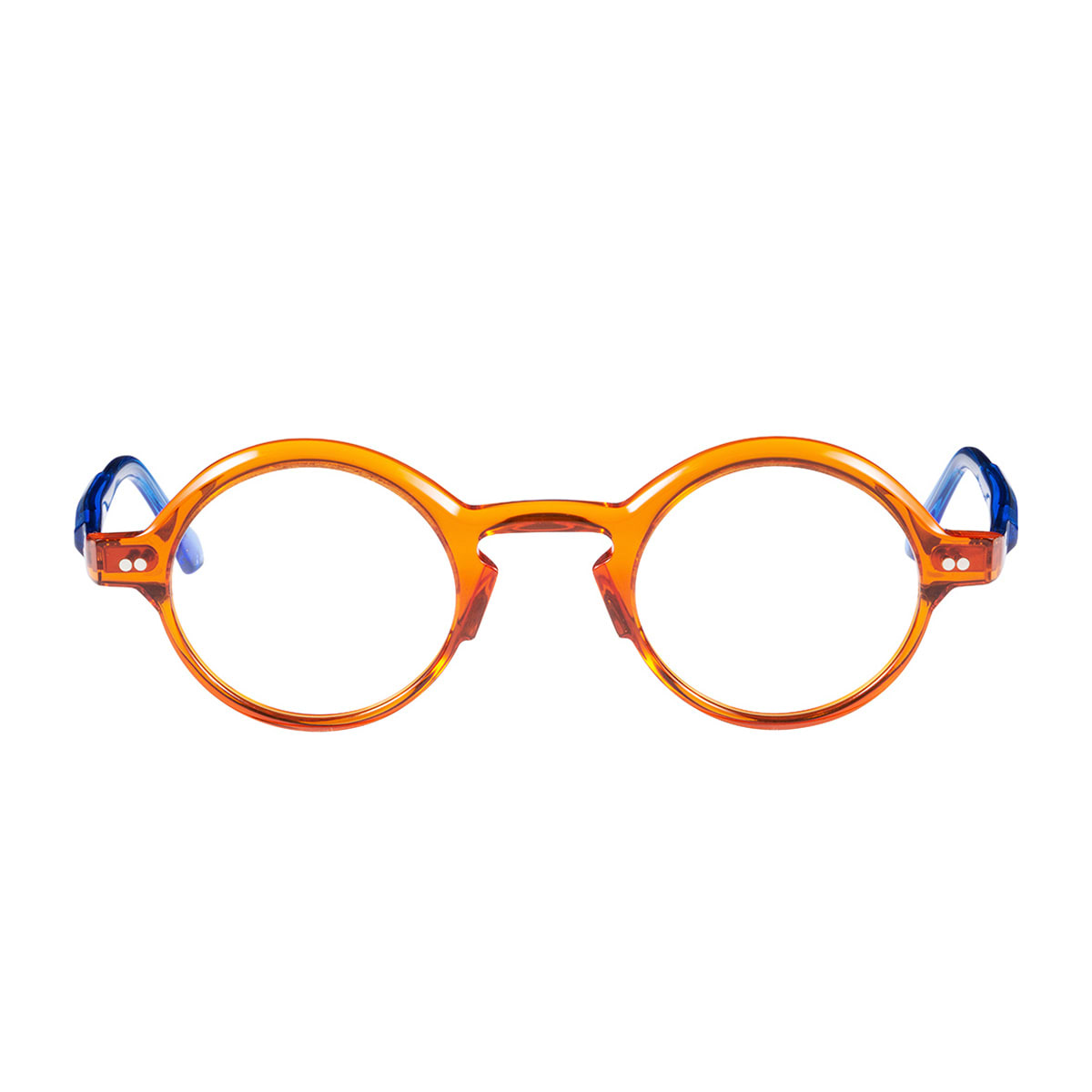 Matttew Murano 859 Dark Orange/blu Glasses