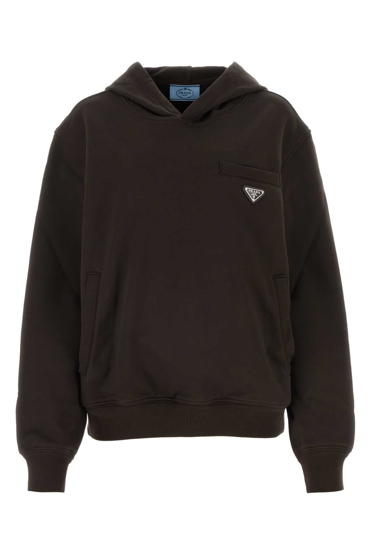 Prada Dark Brown Cotton Sweatshirt