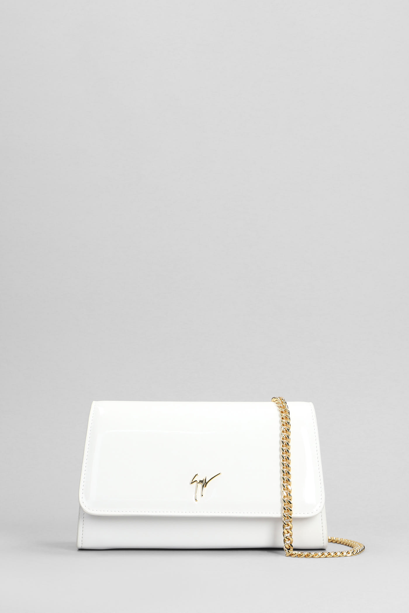Giuseppe Zanotti Cleopatra Clutch In White Leather
