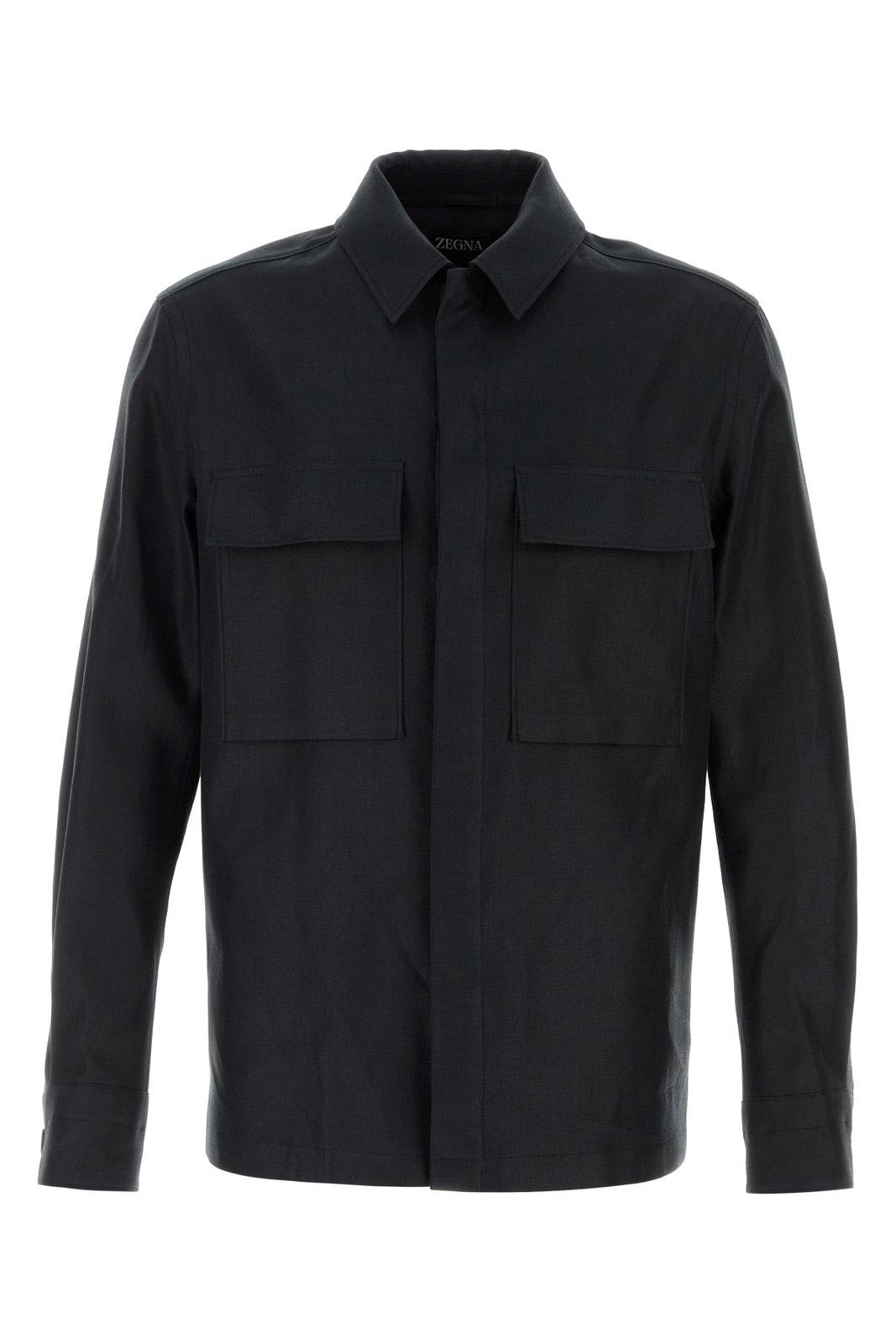 Zegna Oasi Long-sleeved Shirt Jacket