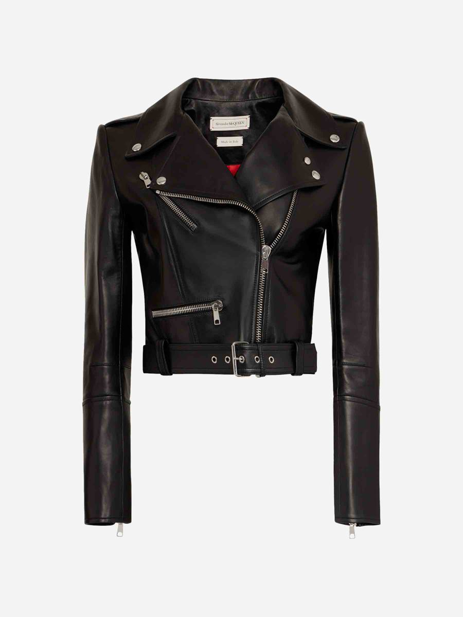 Alexander McQueen 皮革机车夹克
