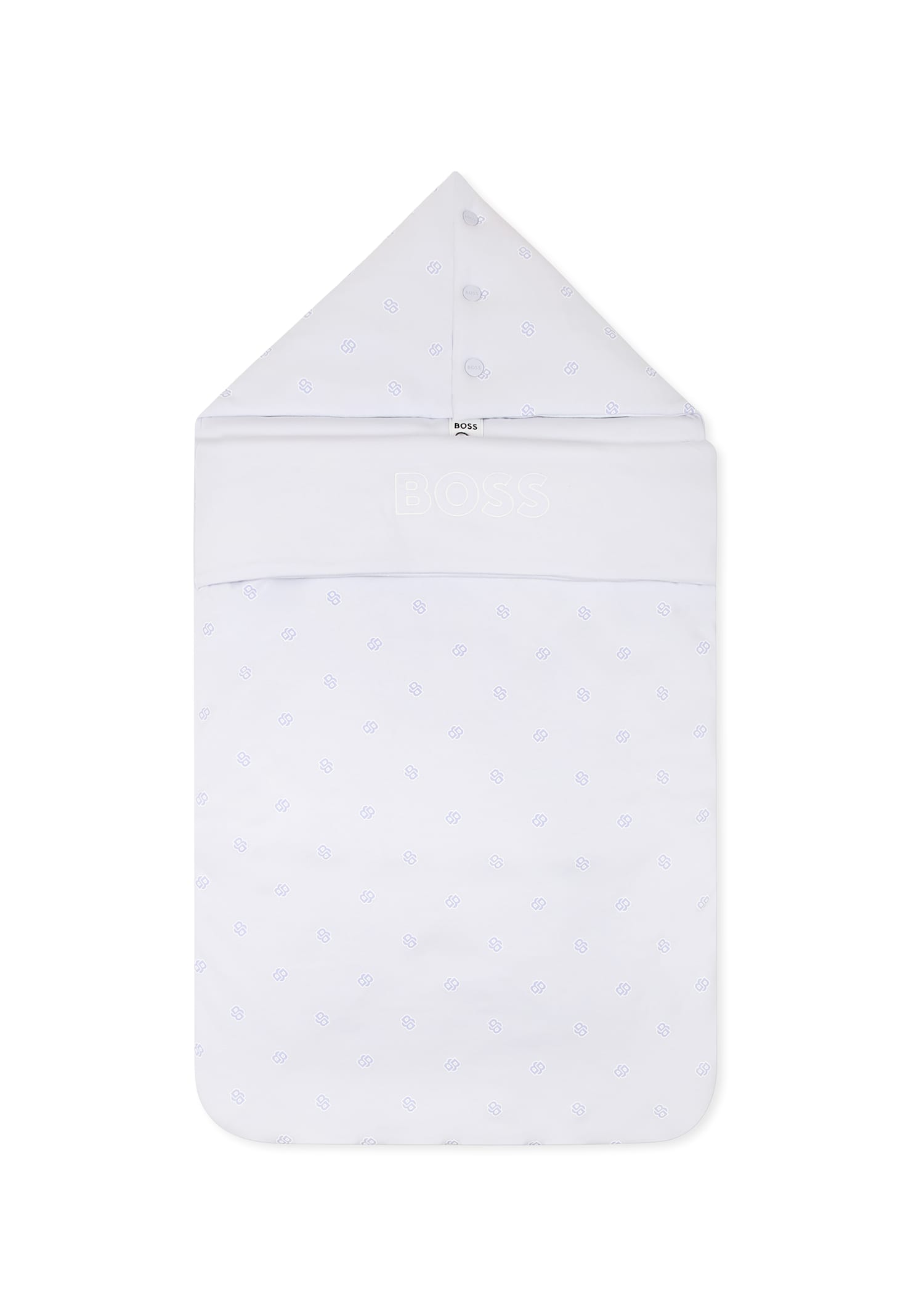 Hugo Boss Light Blue Sleeping Bag For Baby Boy With Logo