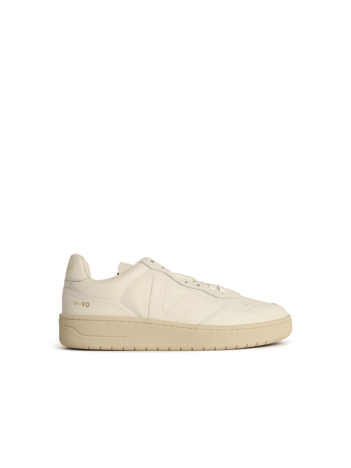 Veja v11 White Leather Sneakers