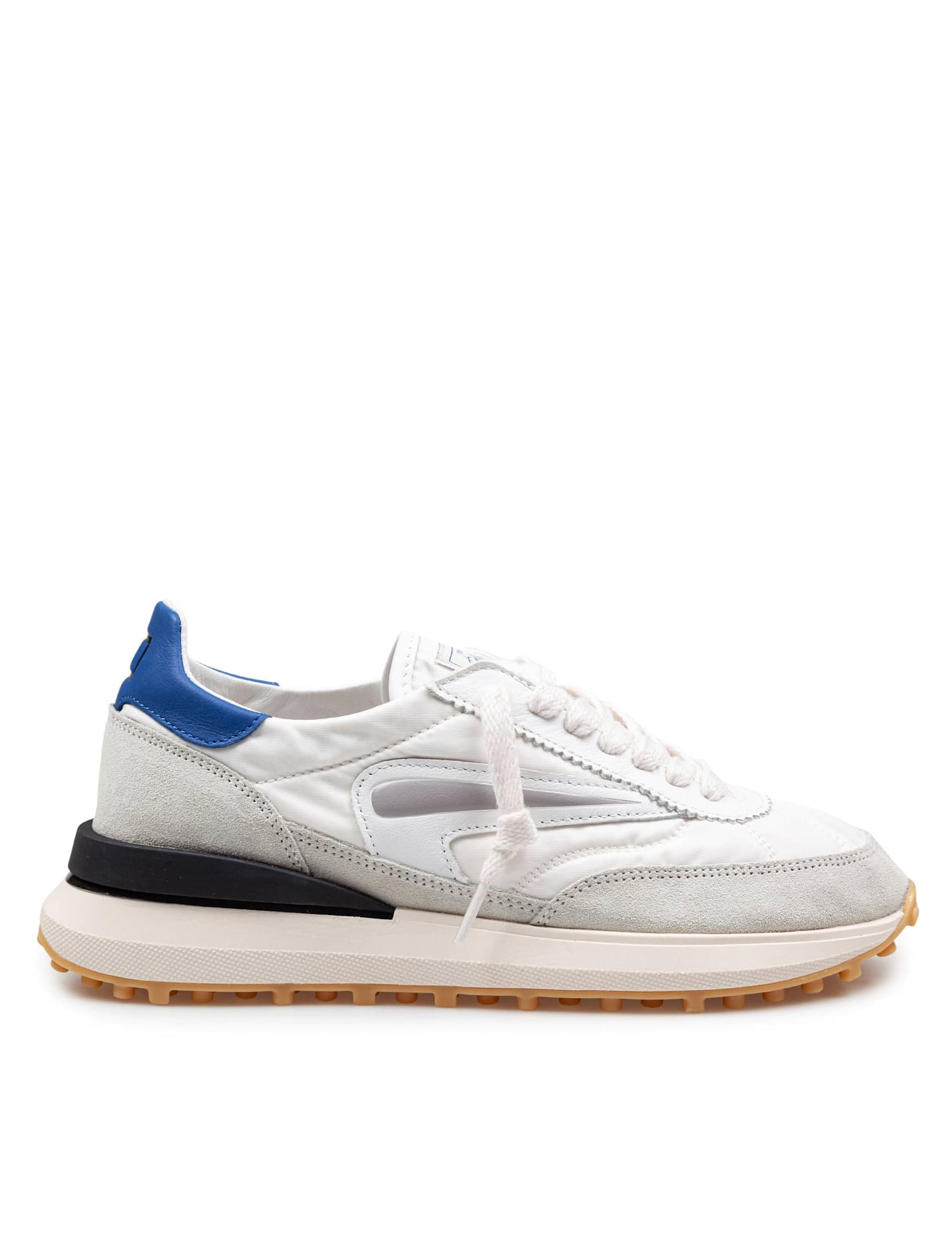 D. A.T. E. D. a.t. e Athleta Nylon And Suede Sneakers Color White/bluette