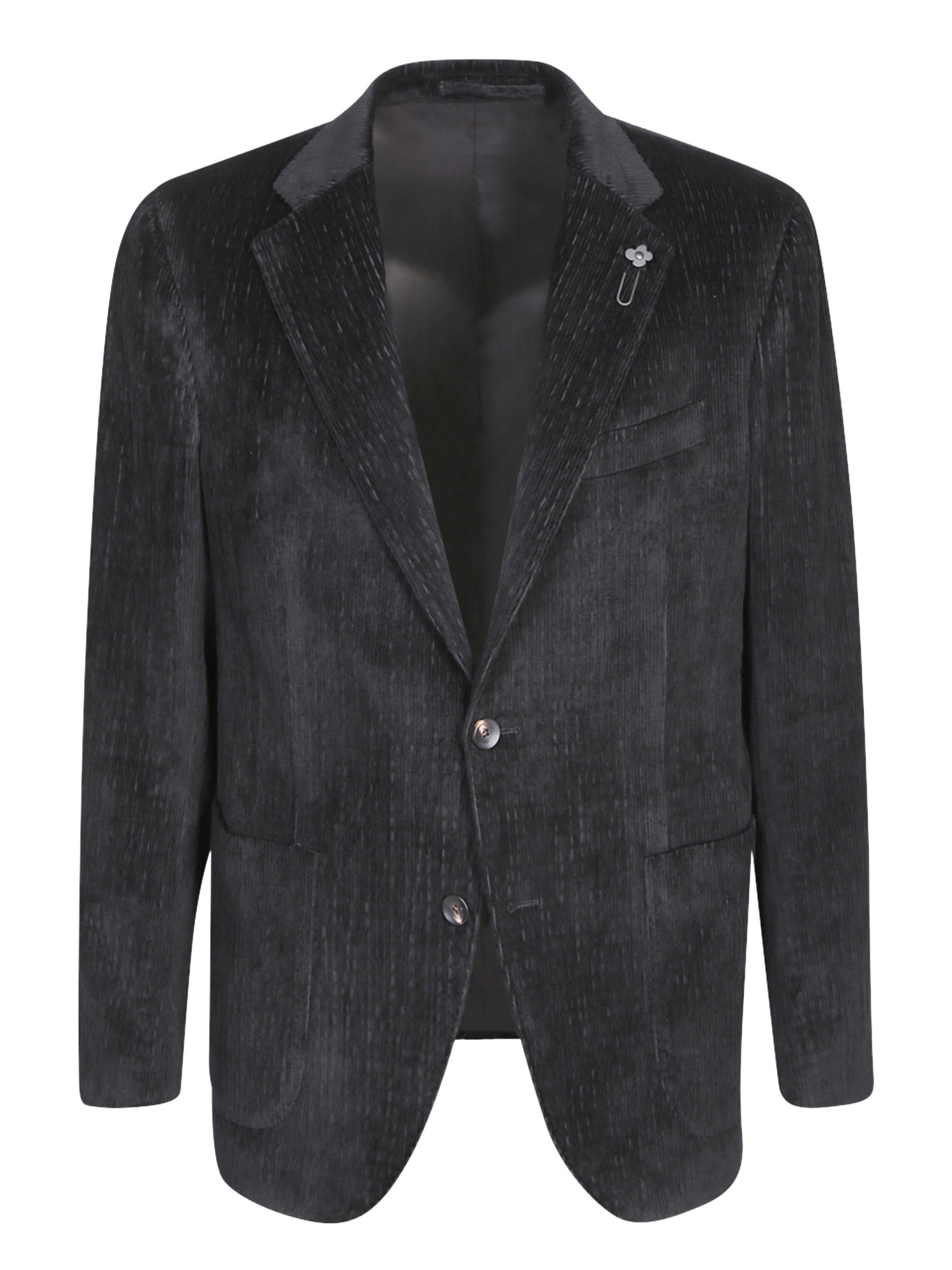 Lardini Relaxed Fit Black Jacket